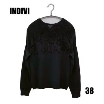 INDIVI 인디비 절개 디자인 긴팔 니트 38 [Z24]
