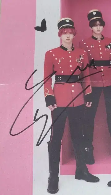 epex 예완 친필 사인 포스터