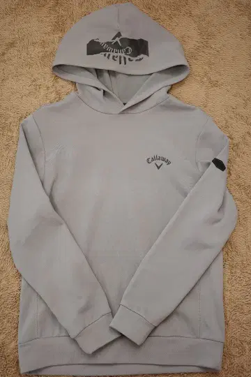캘러웨이 그레이 후드 부착 스웨터