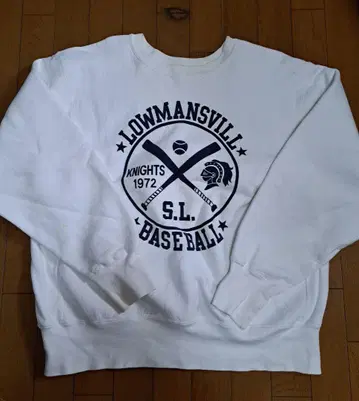 [ BACKDROP 오리지널 ] 화이트 트레이닝복 L