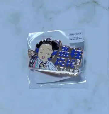 귀멸의 칼날 기둥 카페 코쵸우 시노부 응원 핀 배지