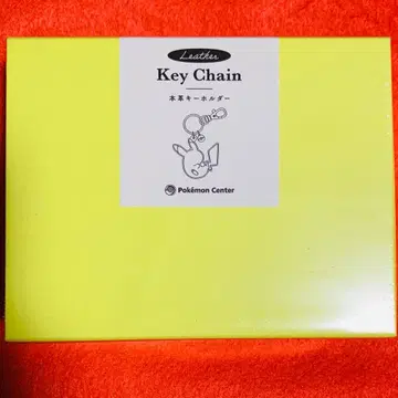 [ 미개봉 새상품 ] 포켓몬 센터 천연 가죽 키링 피카츄