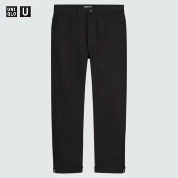 UNIQLO U 셀비지 레귤러 핏 청바지 31 BLACK