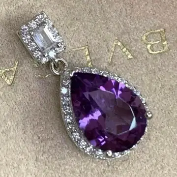 SA 고품질 천연 자수정 925 새상품 목걸이