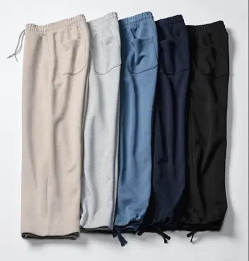 유니클로C 맨투맨 와이드 팬츠 05 그레이 XS