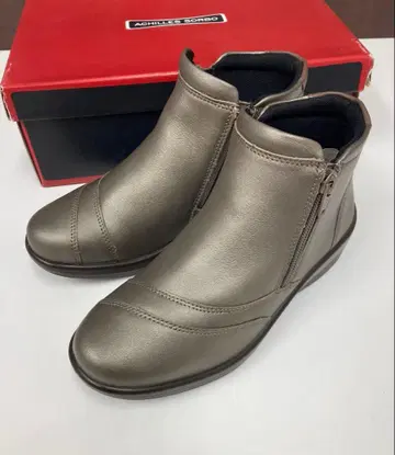 아킬레스 솔보 (22.5cm) 티타늄 넓은 폭 4E 양쪽 지퍼