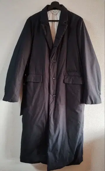 SUNSEA 블랙 롱 코트