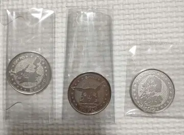 포켓몬 메달 코인 피카츄 2장 로이 1장