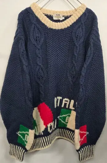 빈티지 BALL BAGS 케이블 짜임 스웨터 사이즈 1