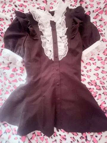 시크릿 허니 액세서리 리본 레이스 프릴 셋업