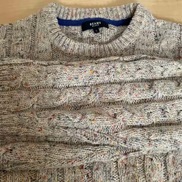 BEAMS 케이블 니트 스웨터 L