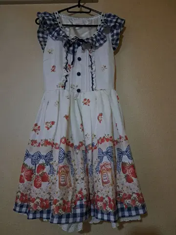 LIZ LISA 스트로베리잼 원피스 블루