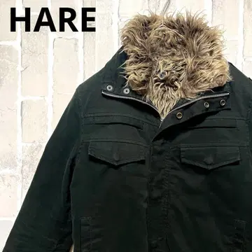 HARE 패딩 자켓 블루종 퍼 archive 그런지 Y2K