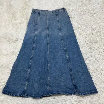 ZARA 자라 데님 롱 스커트 XL 사이즈 청바지 블루