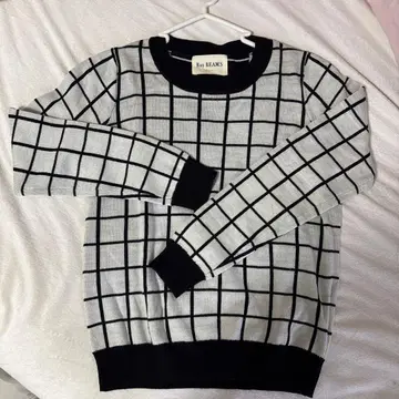 RayBEAMS 니트 격자 무늬 기판 줄무늬