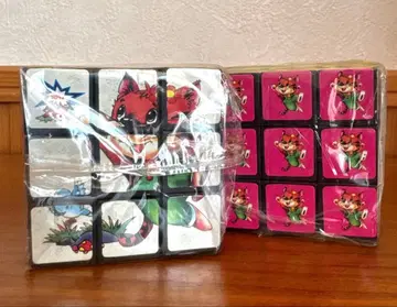 루빅스 큐브 쇼와 레트로 완구 당시물 그림체 포함 새상품 묶음 판매