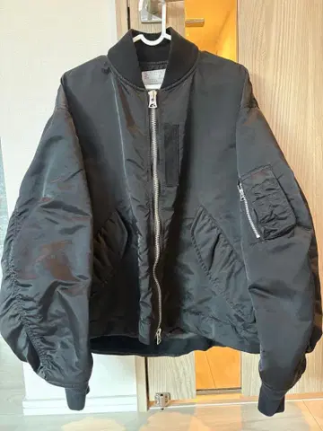 sacai 나일론 트윌 블루종 사이즈 1