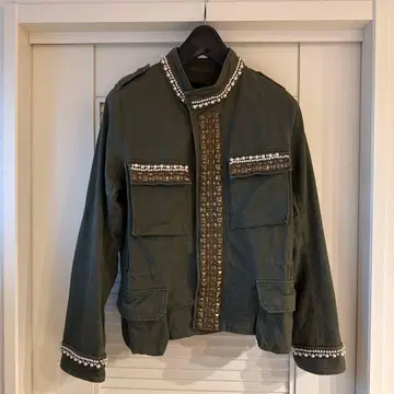 HYSTERIC GLAMOUR 밀리터리 자켓 펄 스터드