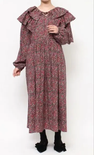 merry jenny W 프릴 컬러 flower 원피스