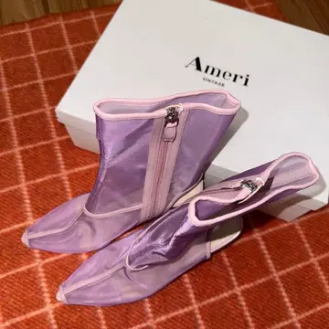 AMERI TRIANGLE HEEL MESH BOOTS