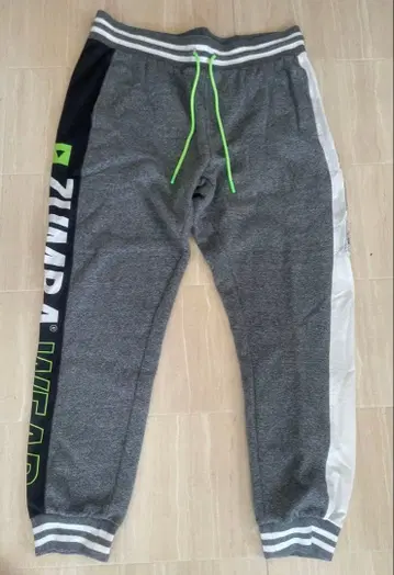 줌바 ZUMBA 맨투맨 팬츠 L 속기모 그레이 새상품급