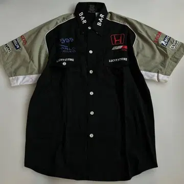 새상품급 혼다 F1 럭키 스트라이크 레이싱 셔츠 반팔