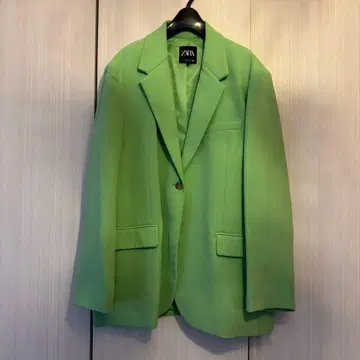 ZARA 라이트 그린 테일러드 자켓