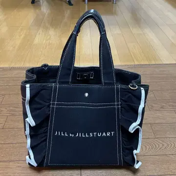 JILL by JILLSTUART 프릴 토트백 블랙 라지