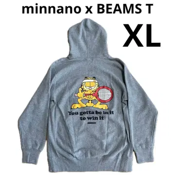 minnano x BEAMS T 가필드 후드티 XL