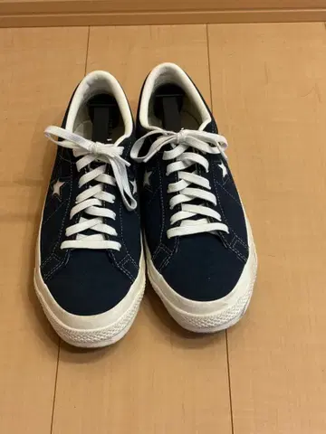 컨버스 원스타 네이비 스웨이드 스니커즈 별 모양 로고