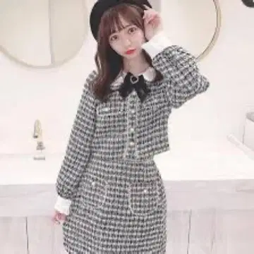 허니시나몬 셋업 스커트