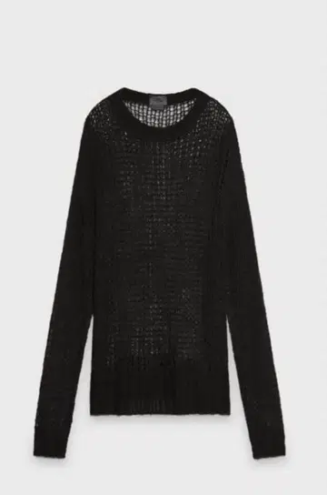 ZARA STEVEN MEISEL MESH 스퀘어 컷 핏 스웨터