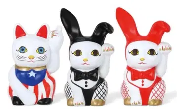 현대 미술 이등병의 마네키네코 피규어 인형 고양이 개 애니멀