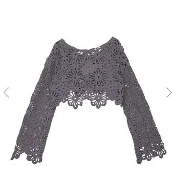 Ameri VINTAGE MEDI FLOWER SAINT LACE TOP