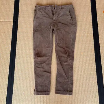 BEAMS 스트레치 테이퍼드 코듀로이 팬츠