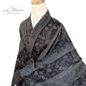 LULU98 기모노 코몬 명주 기장 149 블랙