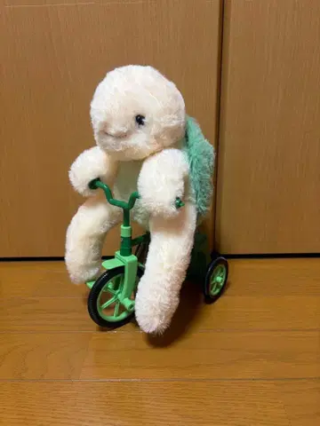 토끼와 거북이의 자전거 경주 봉제 인형