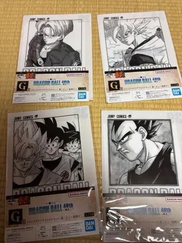 드래곤볼 제일복권 G상 코믹스 클리어 파일 세트 4종 세트