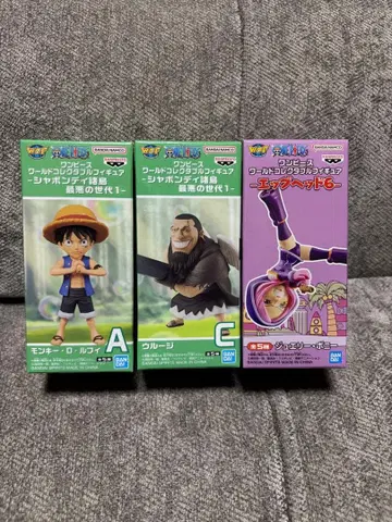 원피스 월드 컬렉터블 피규어 묶음 판매 루피 우루지 보니