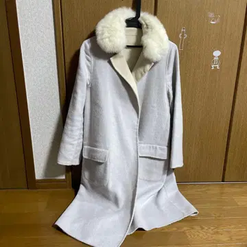 CECIL McBee 퍼 포함 롱 코트