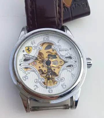 페라리 자동 와인딩 스켈레톤 오픈 하트 손목시계 watch