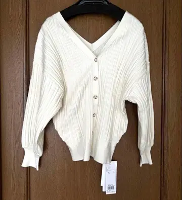 FRAY I.D 프레이 아이디 코튼 실크 리브 가디건