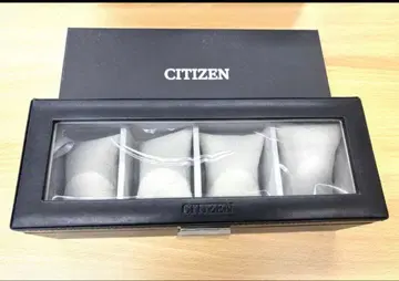 CITIZEN 시계 케이스 4개 수납 블랙