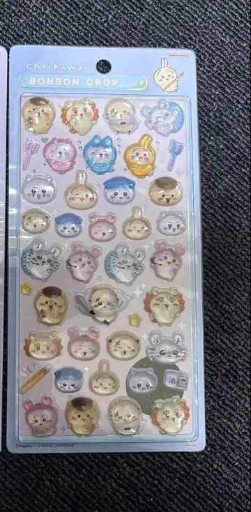 정품 치이카와 (먼작귀) 모자 꽁지 드롭 씰 모두