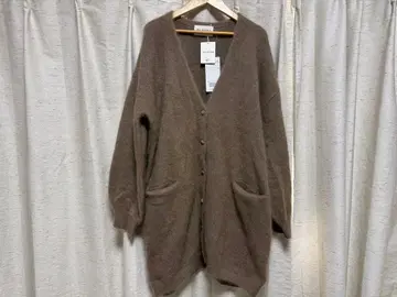 Ray BEAMS 플러피 니트 V넥 가디건