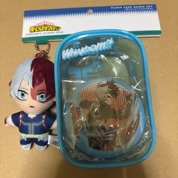 USJ 히로아카 토도로키 쇼토 플러시 케이스 & 배지 세트 2024