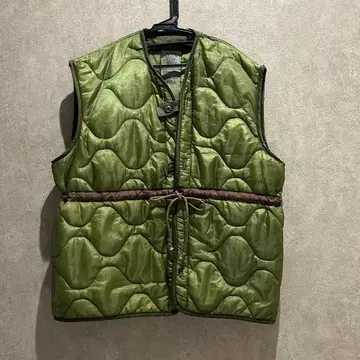 미군 M-65 라이너 리메이크 베스트 퀼팅 올리브 M