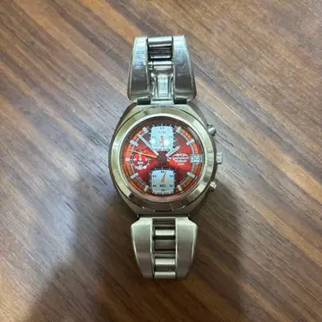 세이코 AKA 손목시계 오렌지 빨간색