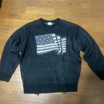 WISHFOREVER 미국 국기 니트 스웨터