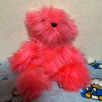 ikumi 2017 핑크 퍼 곰 봉제 인형 소